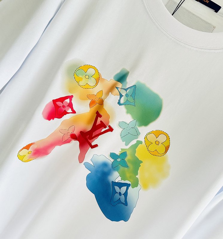 Футболка Louis Vuitton Paint Stains "White" фото № 2