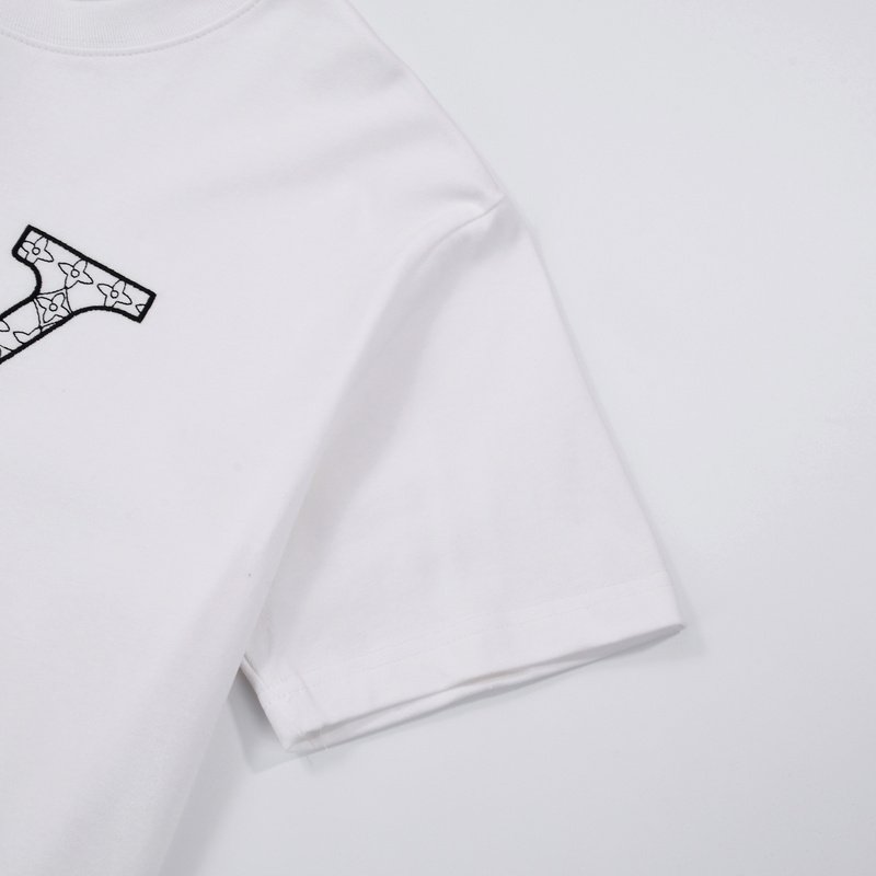 Футболка Louis Vuitton With Logo Print With Brand Patterns "White" фото № 5