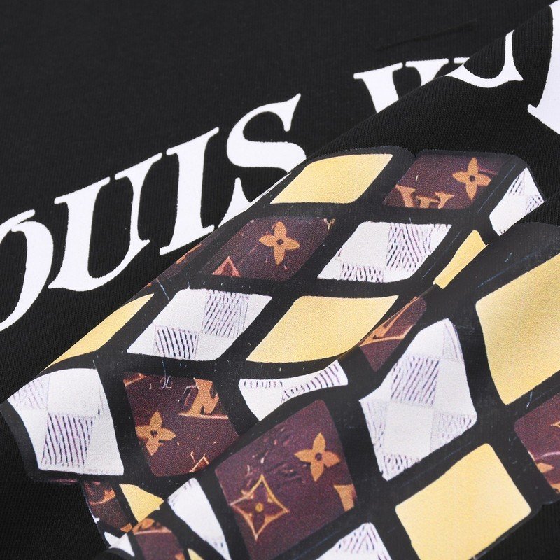 Футболка Louis Vuitton With Rubik Cube Print And Logo "Black" фото № 3