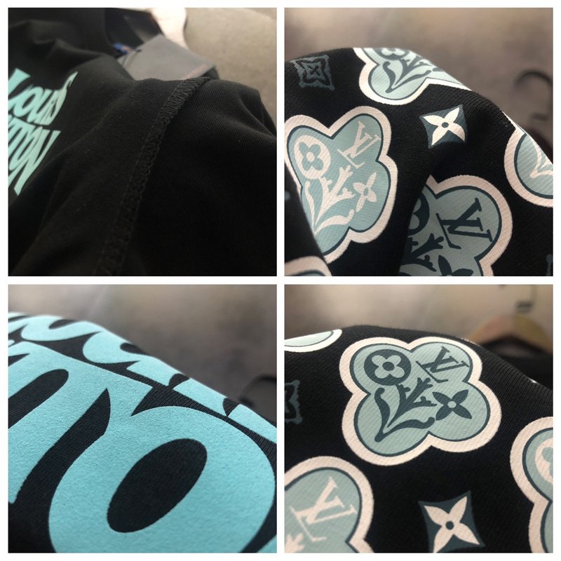 Футболка Louis Vuitton Icons With Flowers "Black" фото № 2