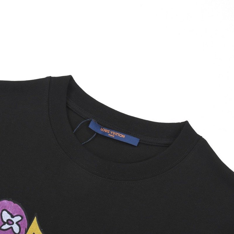 Футболка Louis Vuitton With Pink Massive Logo "Black" фото № 7
