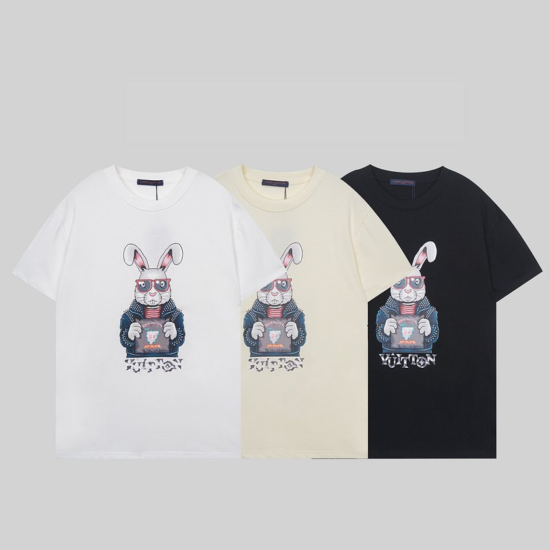 Футболка Louis Vuitton Hare In Jacket With Spikes "Black" фото № 2