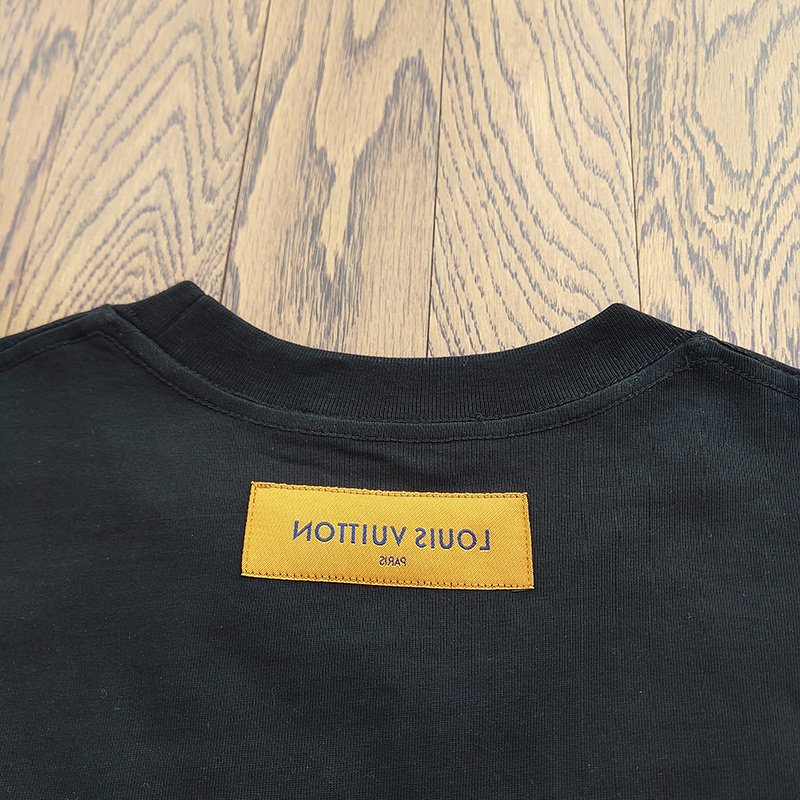 Футболка Louis Vuitton With Cartoon Style Text "Black" фото № 6