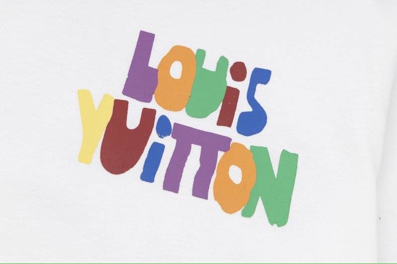 Футболка Louis Vuitton With Bright Print And Logo "White" фото № 7