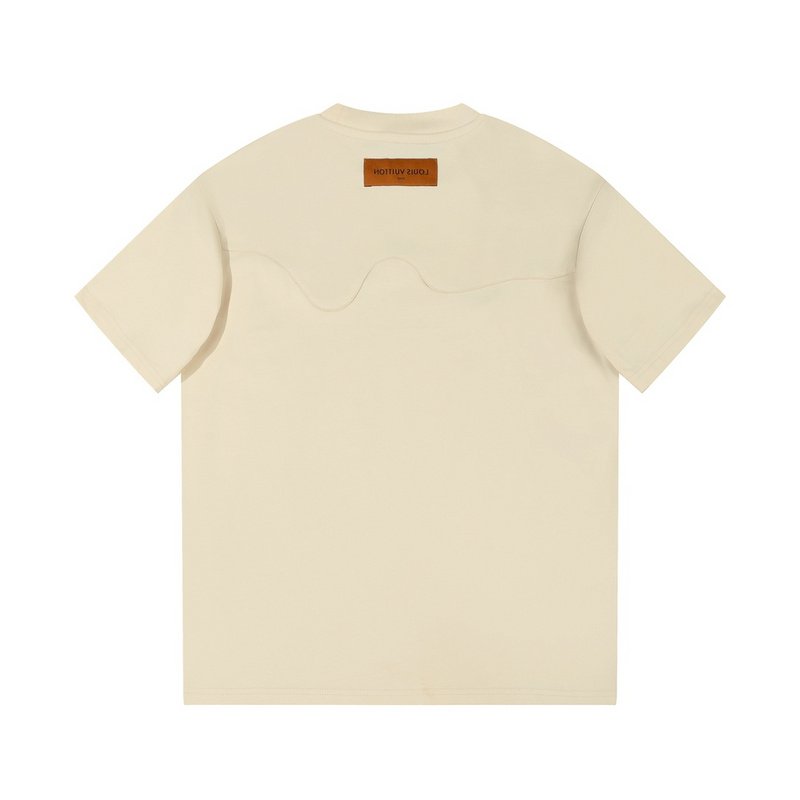 Футболка Louis Vuitton With Logos On Top "Beige" фото № 5