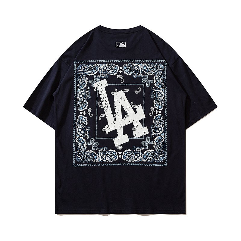 Футболка MLB With Patterns "Blue/Black" фото № 2