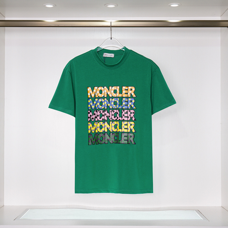 Футболка Moncler Logo Of Different Colors "Green" фото № 2