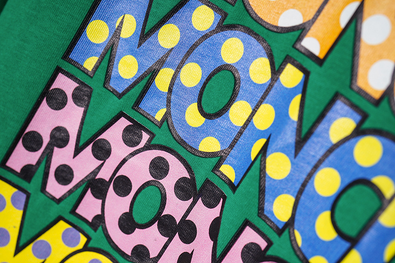 Футболка Moncler Logo Of Different Colors "Green" фото № 6