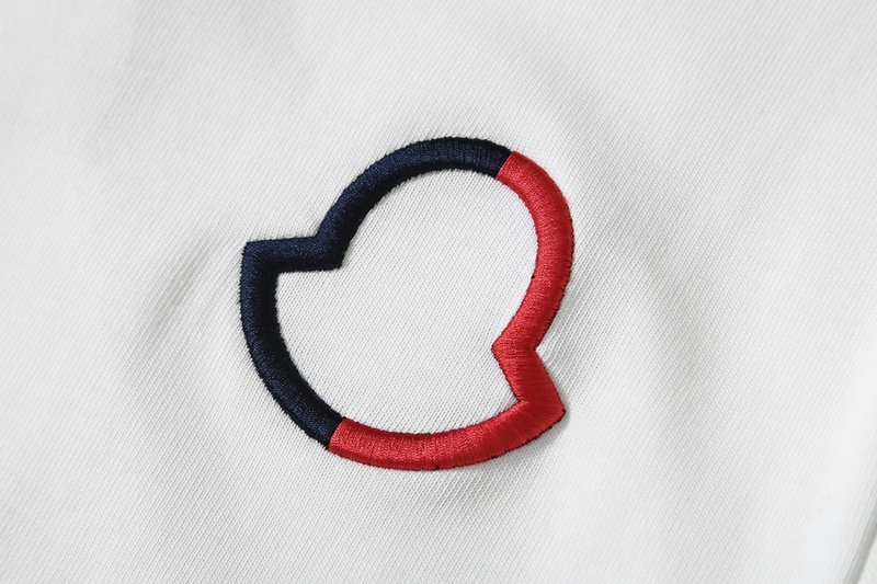 Футболка Moncler Solid Color Style With Logo "White" фото № 2