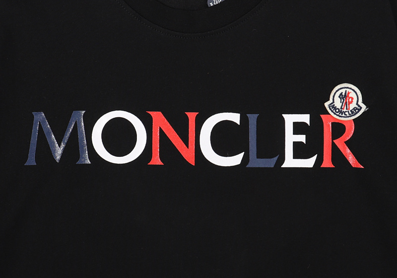 Футболка Moncler Large Text "Black" фото № 6