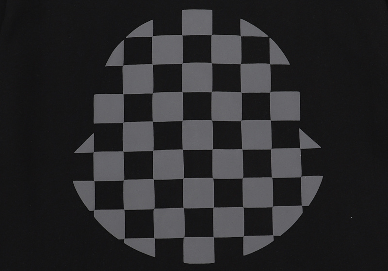 Футболка Moncler Chess Board "Black" фото № 5