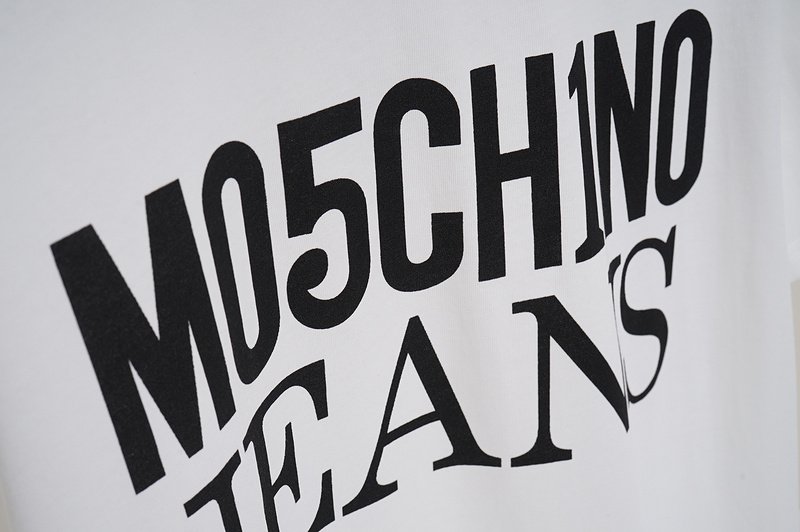 Футболка Moschino Front Inscription Mo5ch1no Jeans "White" фото № 5