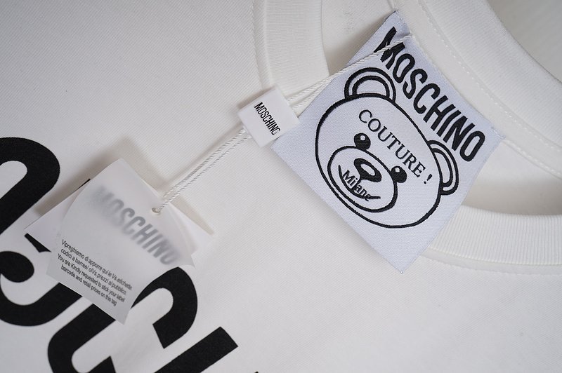 Футболка Moschino Front Inscription Mo5ch1no Jeans "White" фото № 3