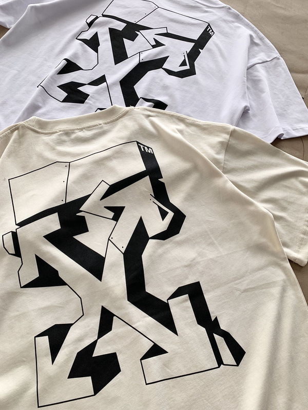 Футболка Off White Human trend "Beige" фото № 7