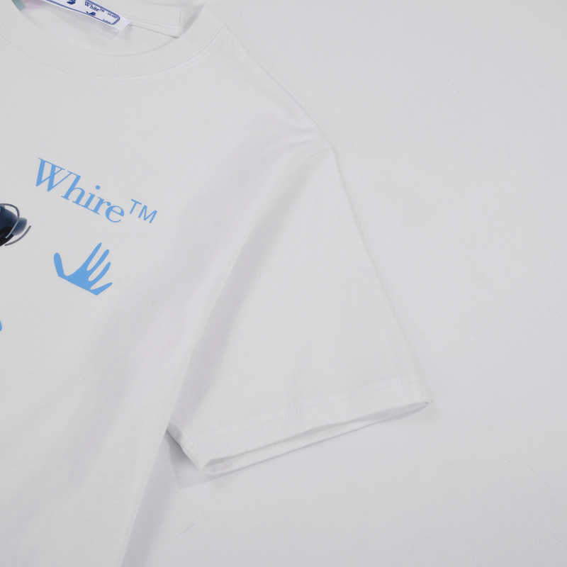 Футболка Off White Sad Robot "White" фото № 7