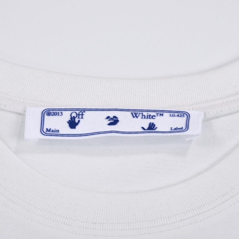 Футболка Off White Logo With Brief Description "White" фото № 3