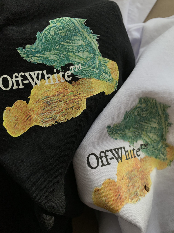 Футболка Off White With Drawings Of Paints "Black" фото № 4