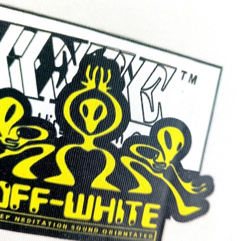 Футболка Off White Alien Design "White" фото № 3