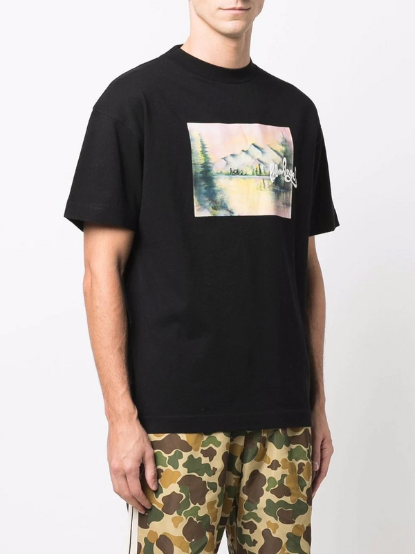 Футболка Palm Angels Beautiful Landscape "Black" фото № 8
