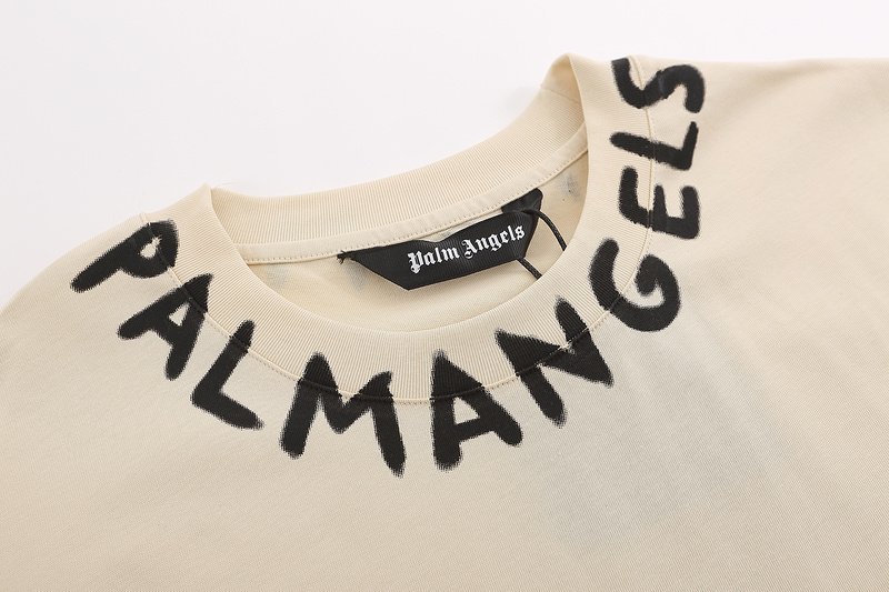 Футболка Palm Angels Miami Text "Cream" фото № 2