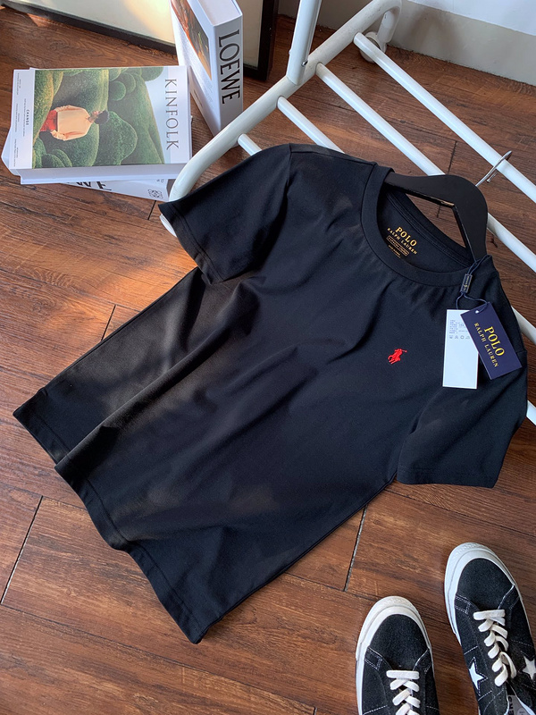 Футболка Polo With Logo Brand "Black" фото № 2