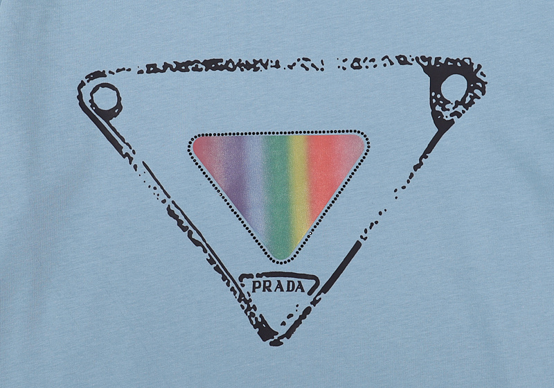 Футболка Prada Glowing Rainbow "Blue" фото № 3