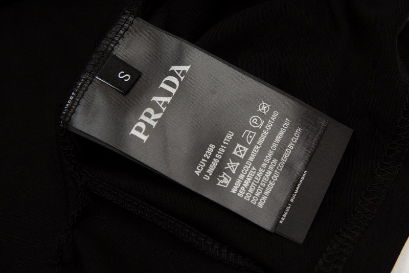 Футболка Prada With Basic Logo Print "Black" фото № 5
