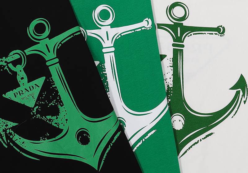 Футболка Prada Small Keychain Logo "Black" фото № 3