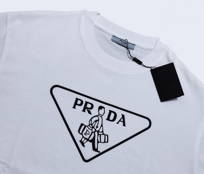 Футболка Prada The Man In The Logo "White" фото № 2