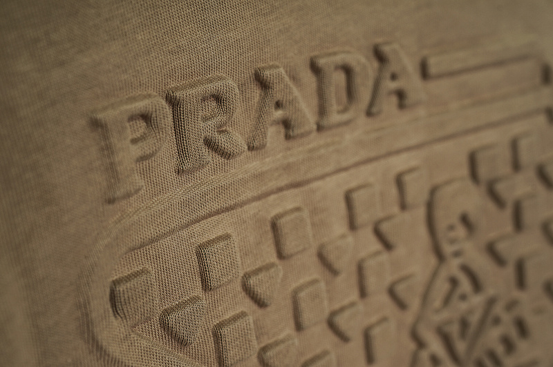 Футболка Prada Logo With An Arrow "Brown" фото № 6