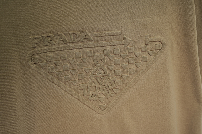 Футболка Prada Logo With An Arrow "Brown" фото № 5