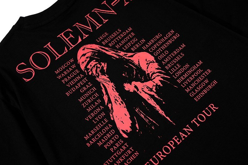 Футболка Raf Simons European Tour "Black" фото № 5