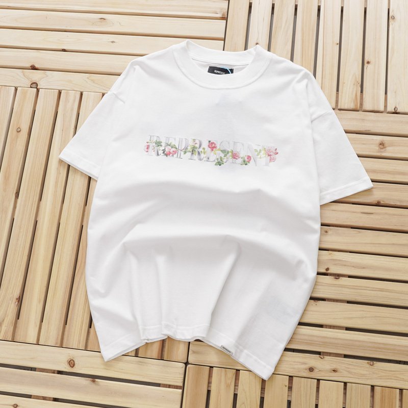 Футболка Represent Floral Print "White" фото № 2