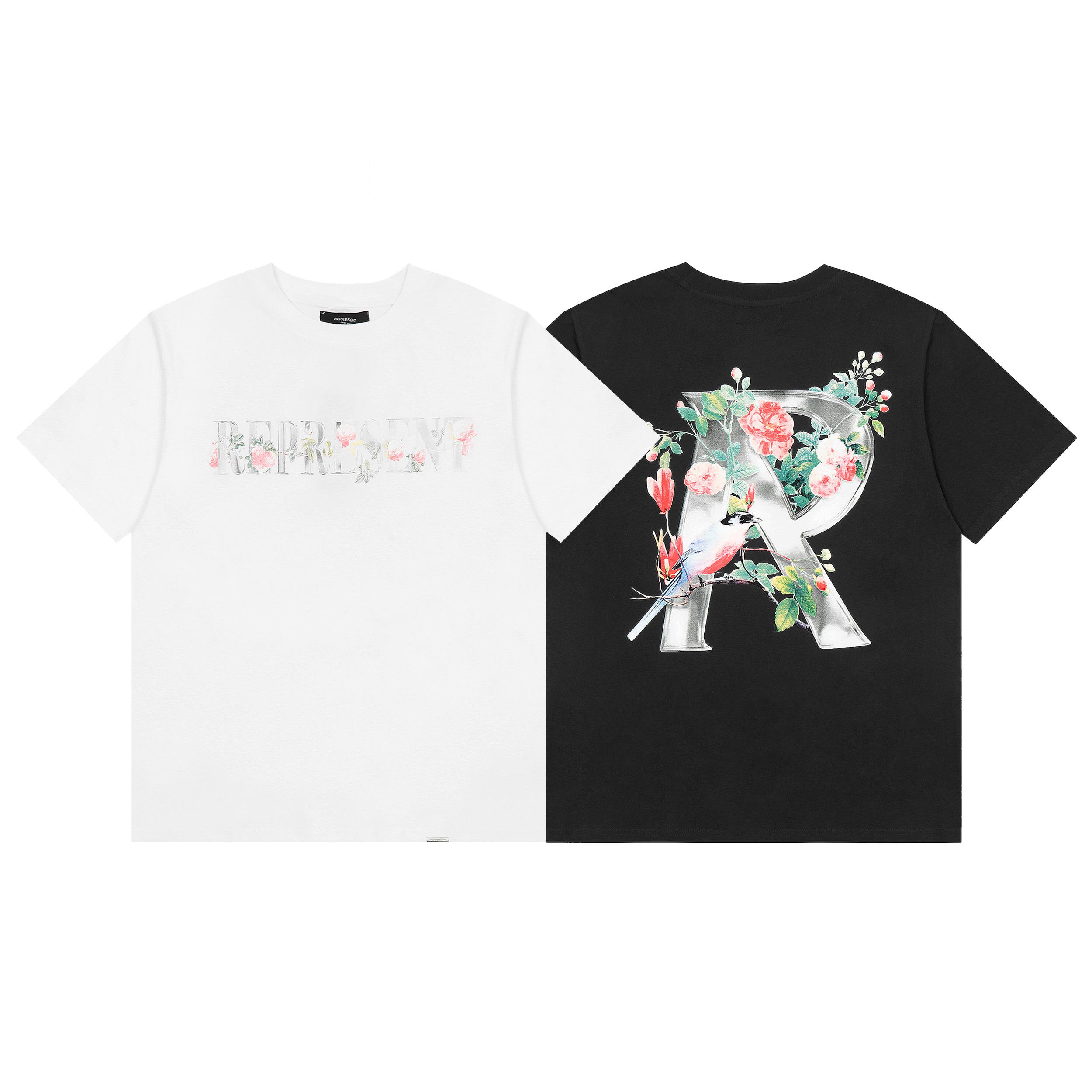 Футболка Represent Floral Letters "White" фото № 2