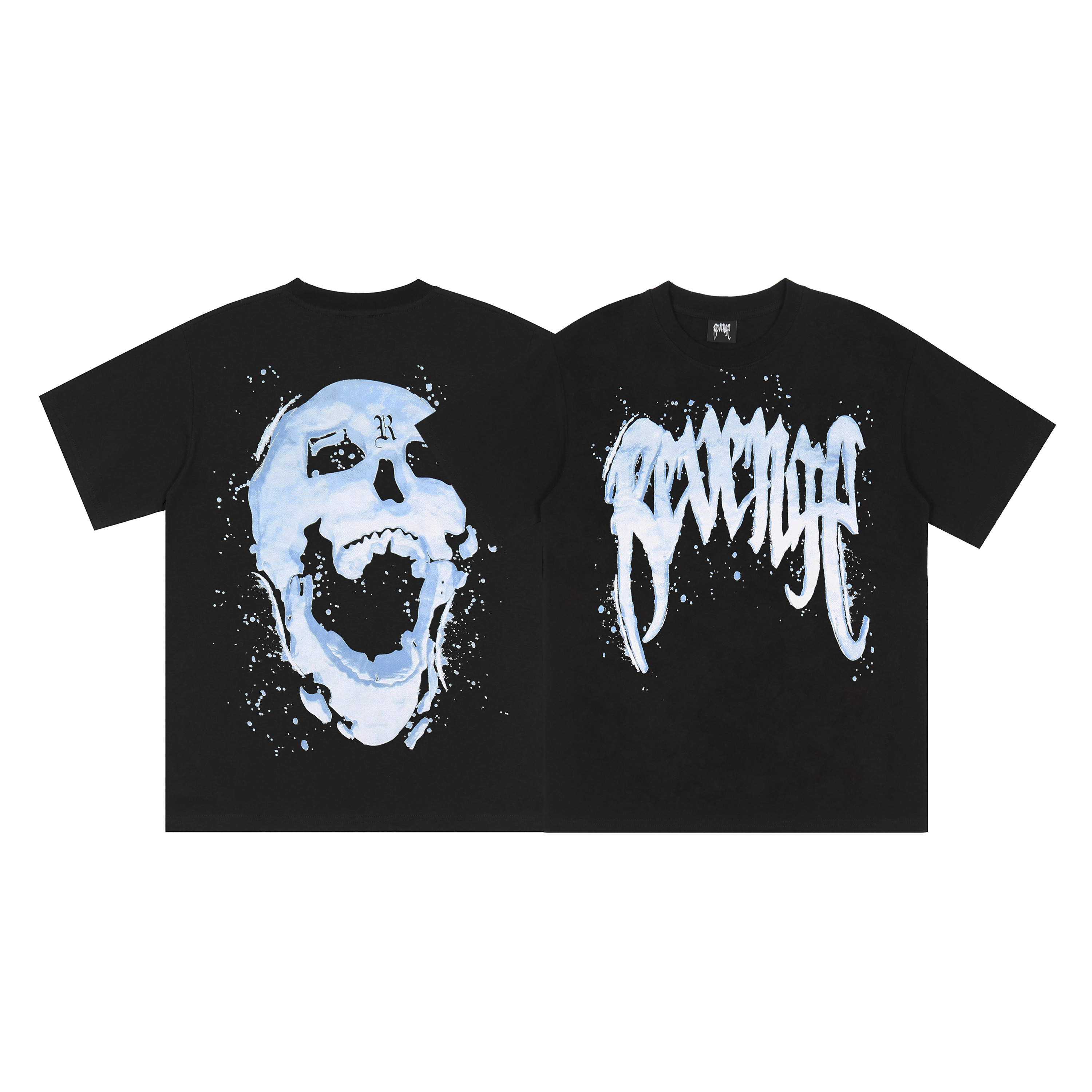 Футболка Revenge Snow Skull Scream "Black" фото № 7