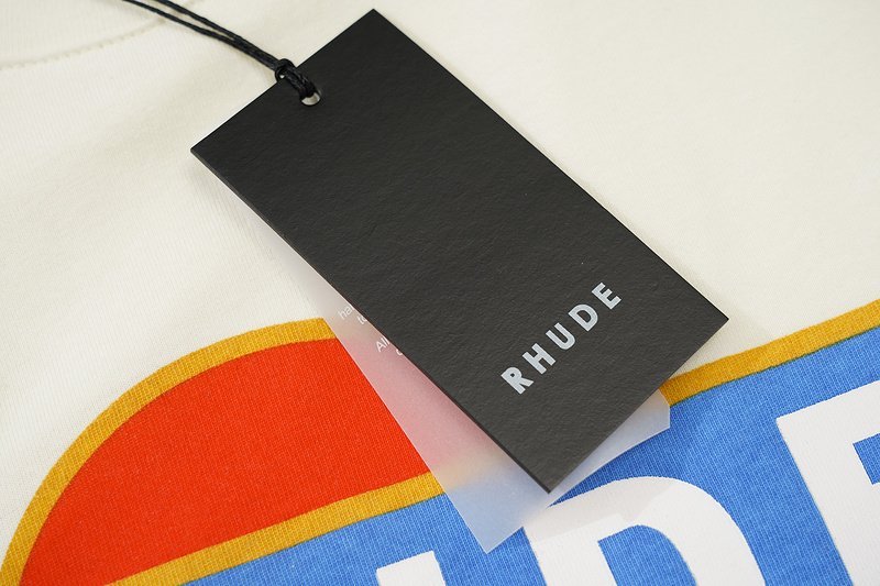 Футболка Rhude Red Circle And Logo "White" фото № 8