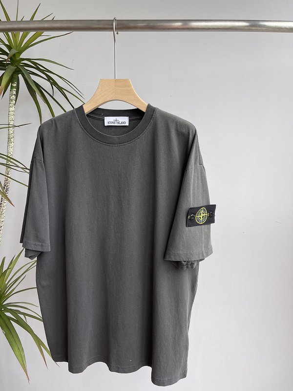 Футболка Stone Island Without Inscriptions But With Patch "Black/Gray" фото № 4