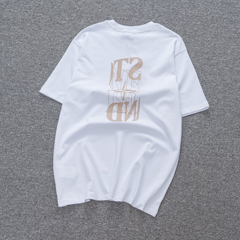 Футболка Stone Island With Fancy Logo Design "White" фото № 2