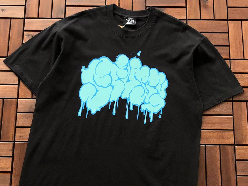 Футболка Stussy Spreading Blots "Black" фото № 5