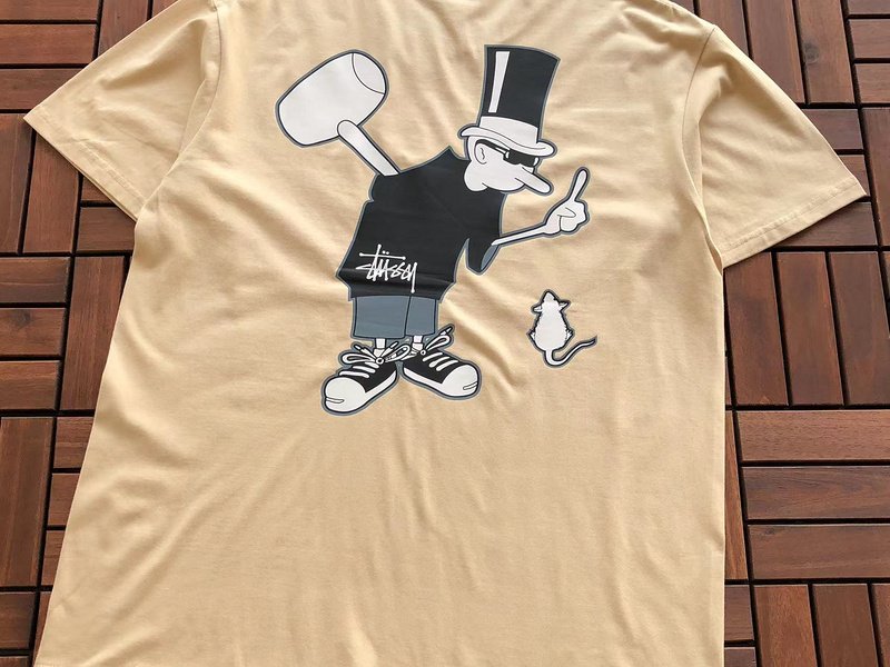 Футболка Stussy Man With Hammer "Beige" фото № 2