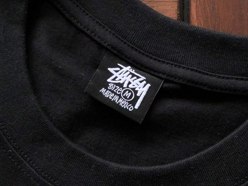 Футболка Stussy Cities List And Nike Logo "Black" фото № 3