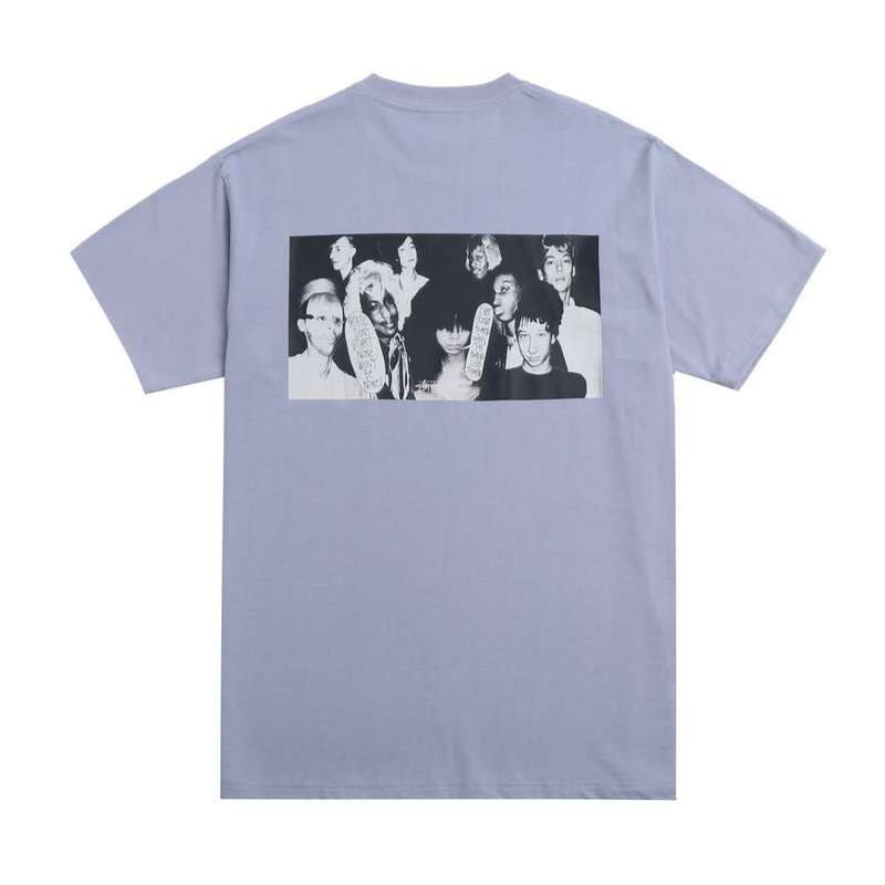 Футболка Stussy Outdated Photo - Print "Lilac/Gray" фото № 2