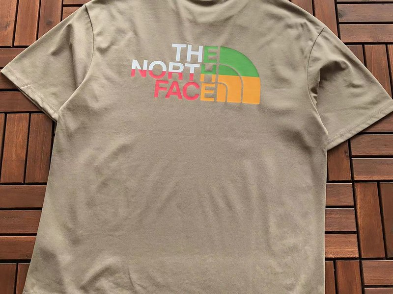 Футболка The North Face Horizontal Back Multicolor Logo "Green" фото № 2