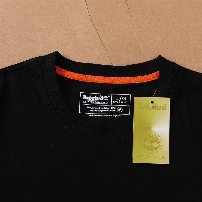 Футболка Timberland Small Logo Front "Black" фото № 8