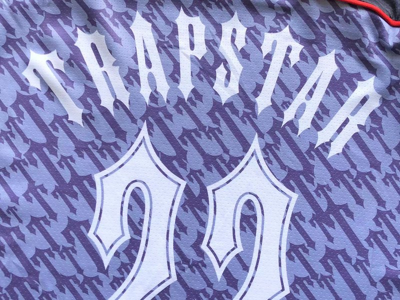 Футболка Trapstar Background From Repeating Small Logos "Purple" фото № 7