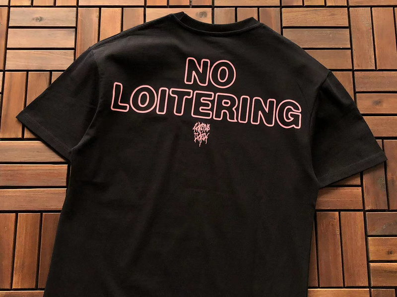 Футболка Travis Scott Astroworld Inscription No Loitering "Black" фото № 9