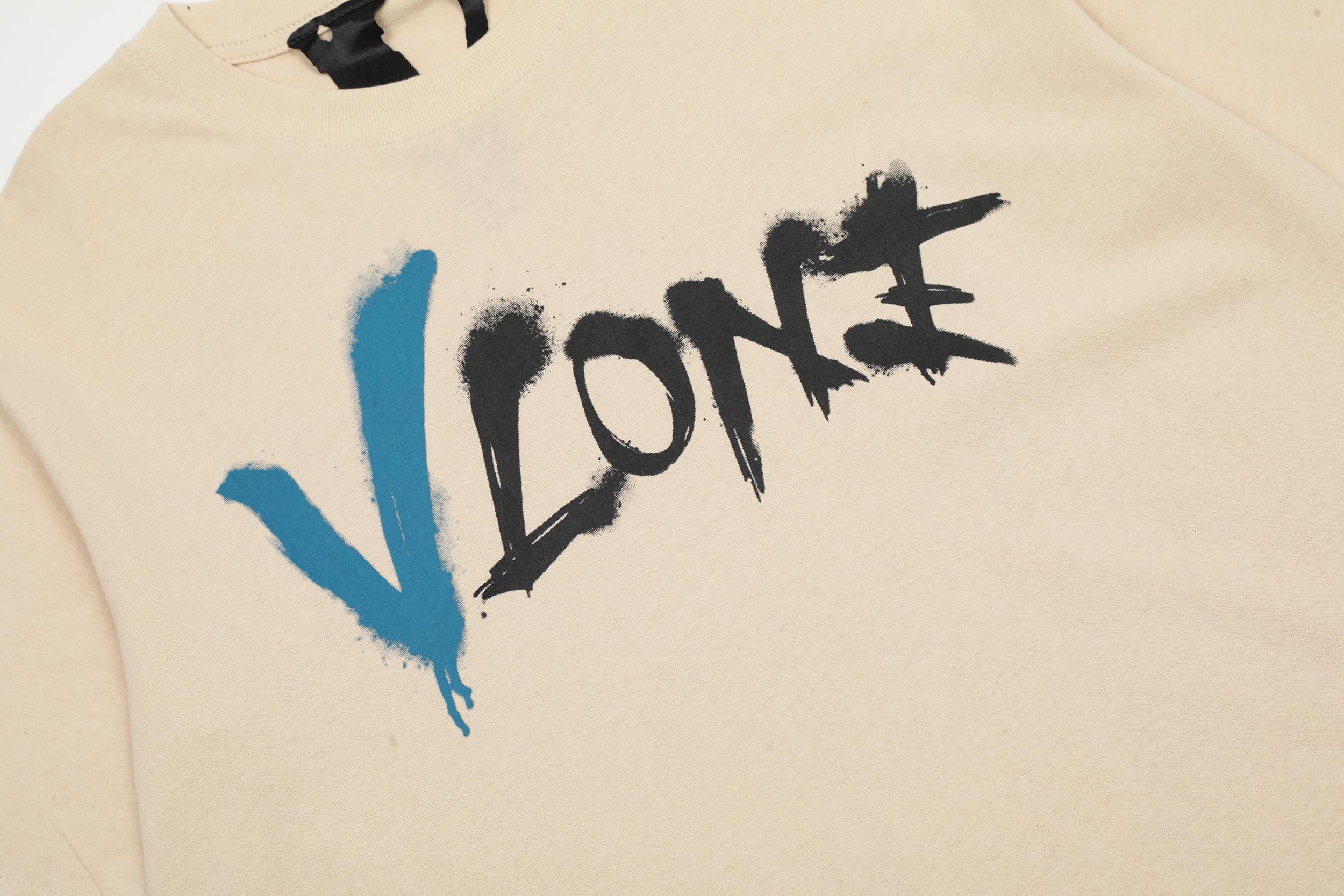 Футболка Vlone Graffiti "Beige" фото № 5
