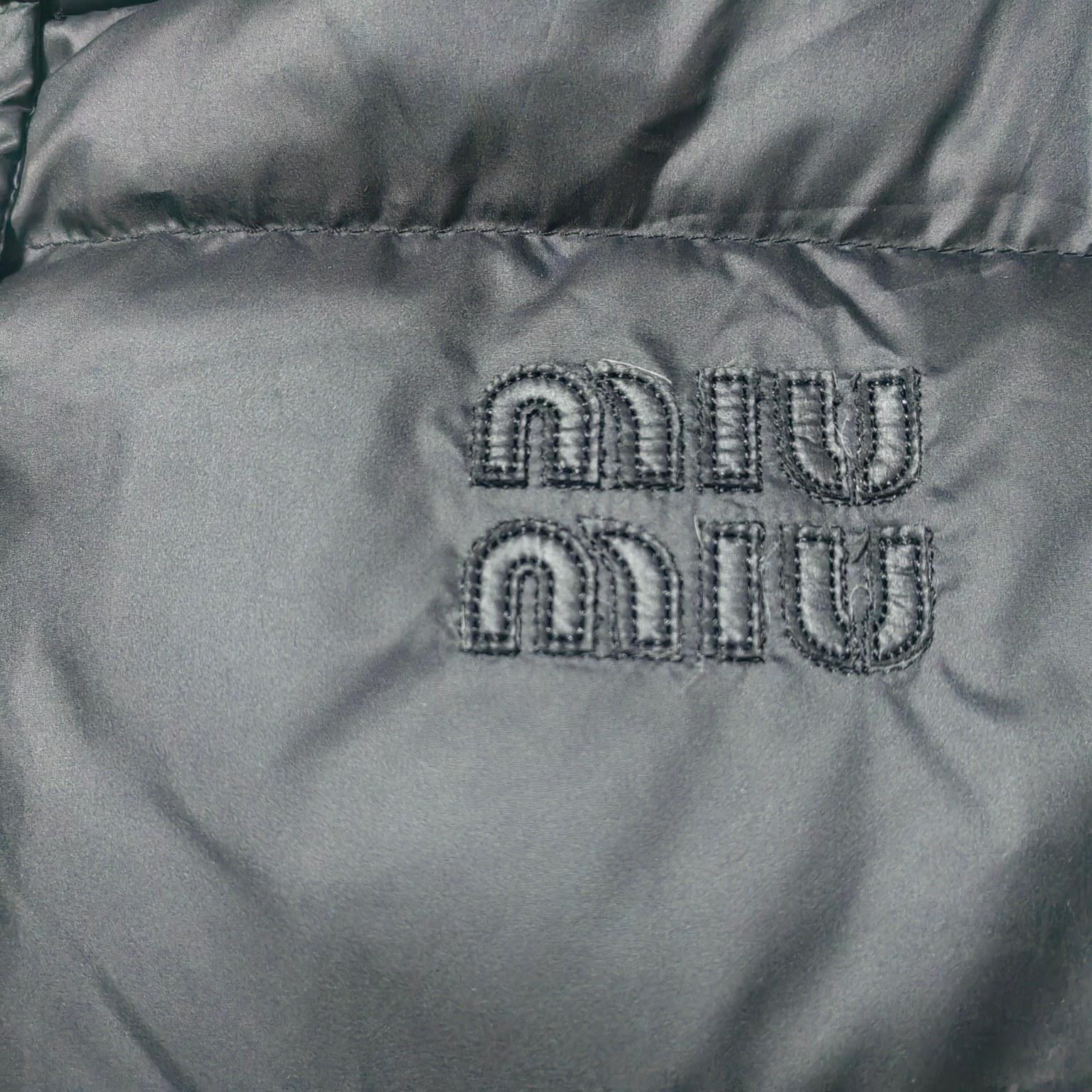 Жилетка Miu Miu Frontside Striped Logo Clear Miu Miu "Black" фото № 3