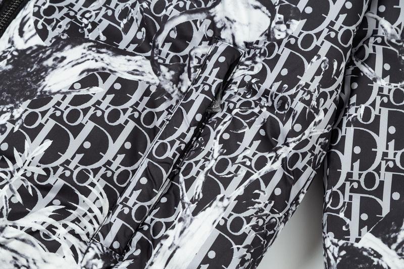 Пуховик Christian Dior Front Logo "Black/White" фото № 2