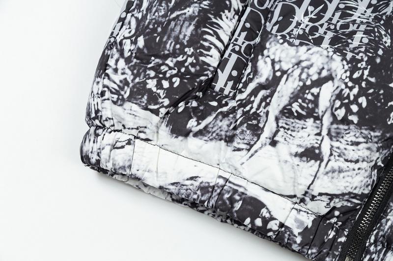 Пуховик Christian Dior Front Logo "Black/White" фото № 3